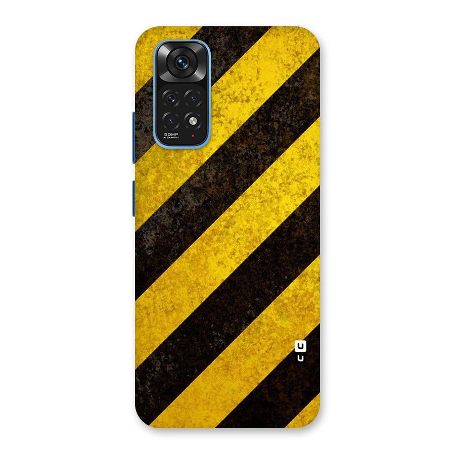Shaded Yellow Stripes Back Case for Redmi Note 11S