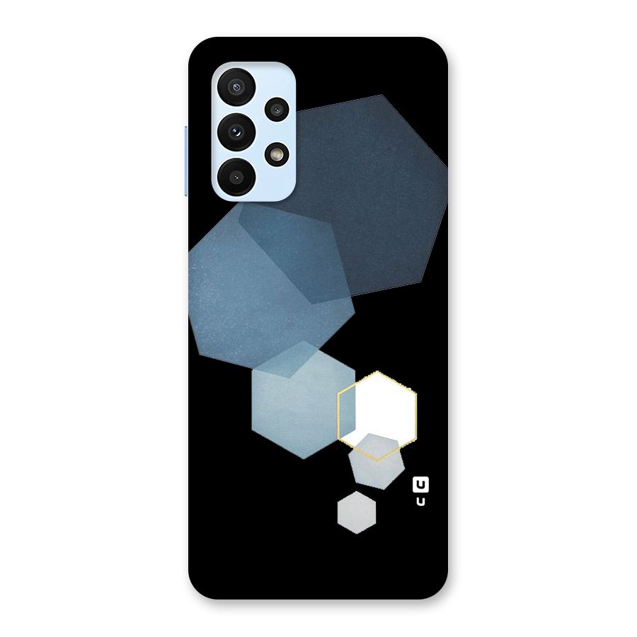 Shades Of Blue Shapes Back Case for Galaxy A23