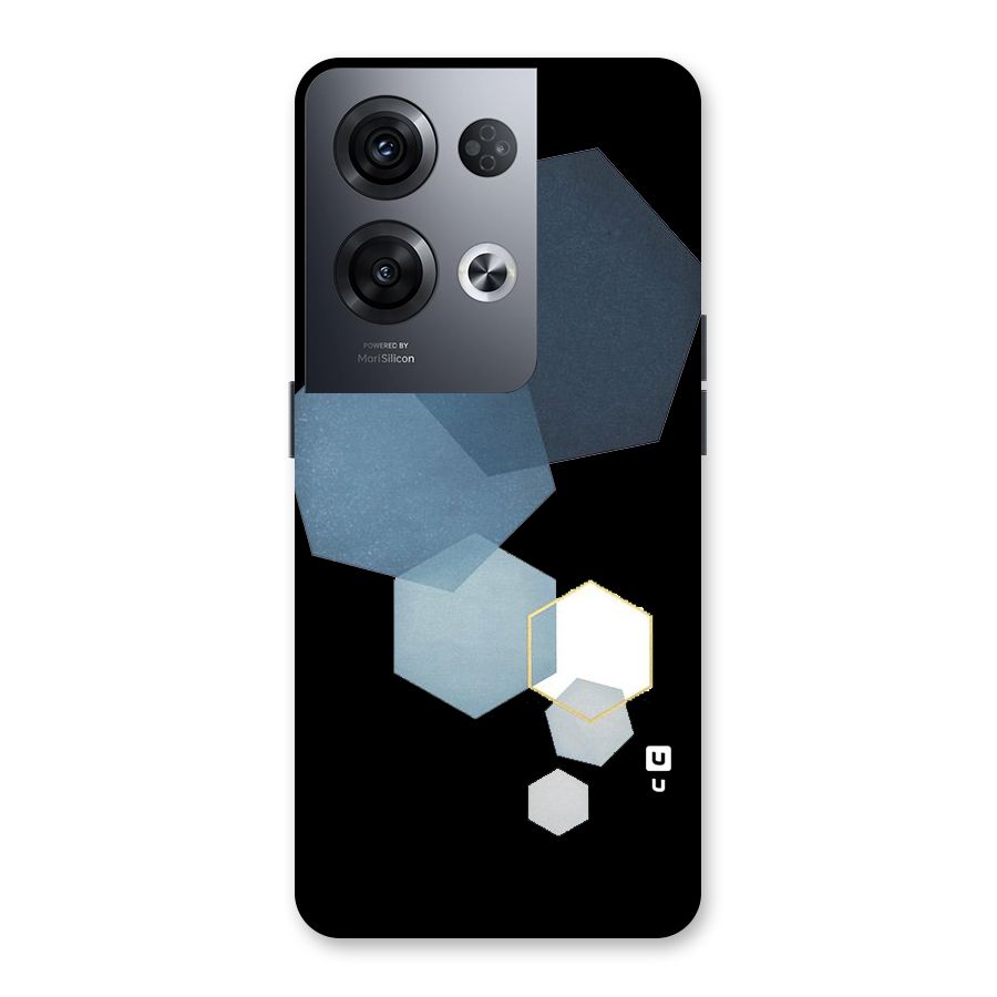 Shades Of Blue Shapes Back Case for Oppo Reno8 Pro 5G