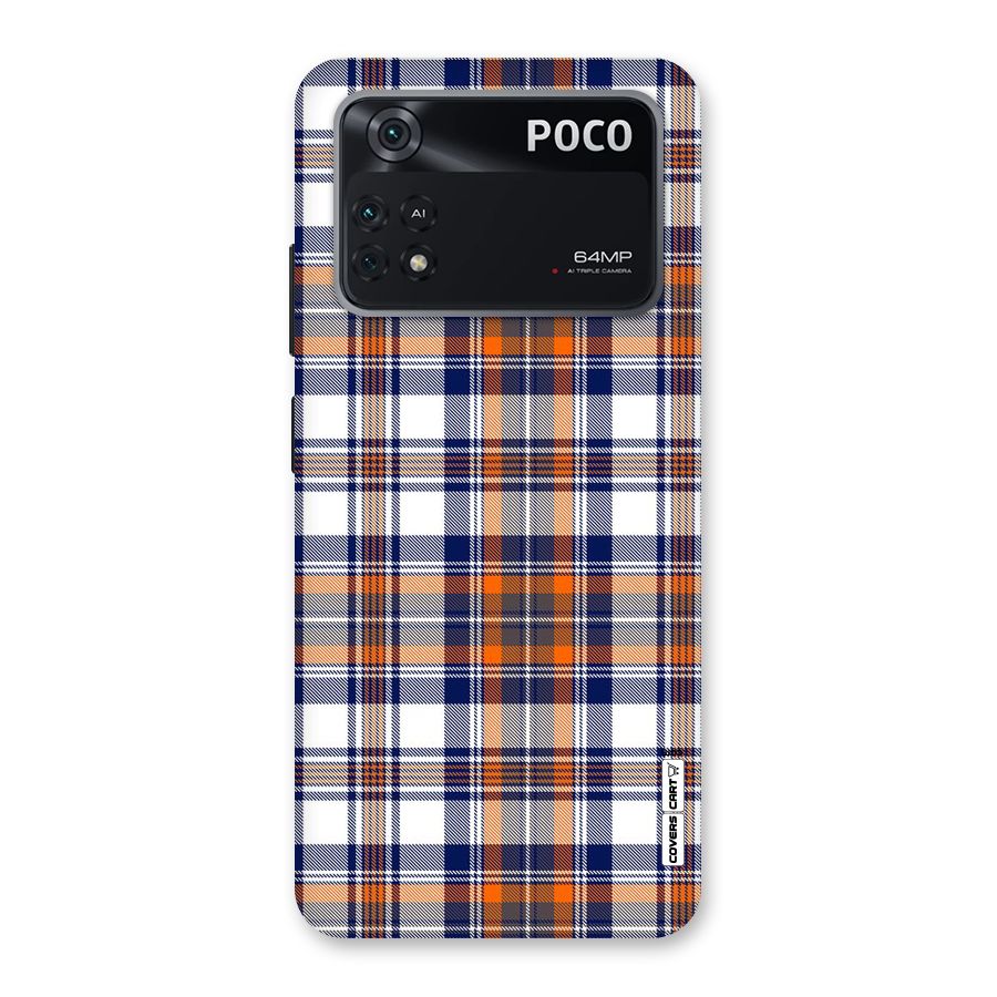 Shades Of Check Back Case for Poco M4 Pro 4G