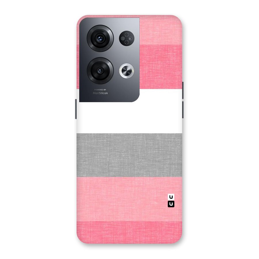 Shades Pink Stripes Back Case for Oppo Reno8 Pro 5G