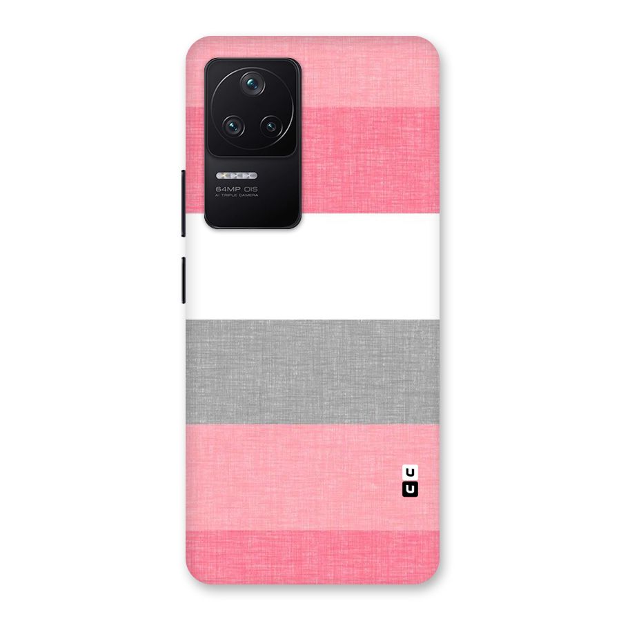 Shades Pink Stripes Back Case for Poco F4 5G