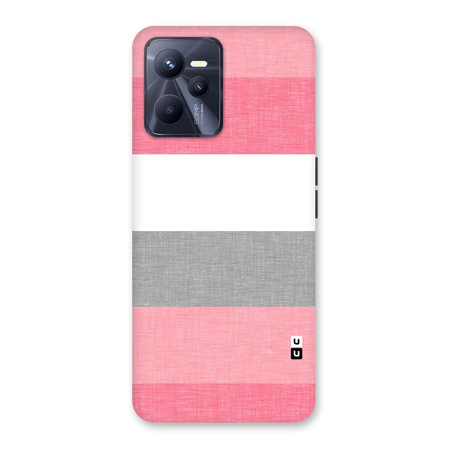 Shades Pink Stripes Back Case for Realme C35