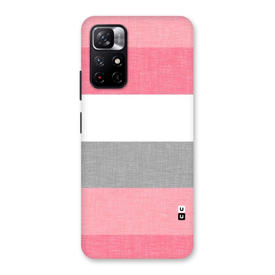 Shades Pink Stripes Back Case for Redmi Note 11T 5G