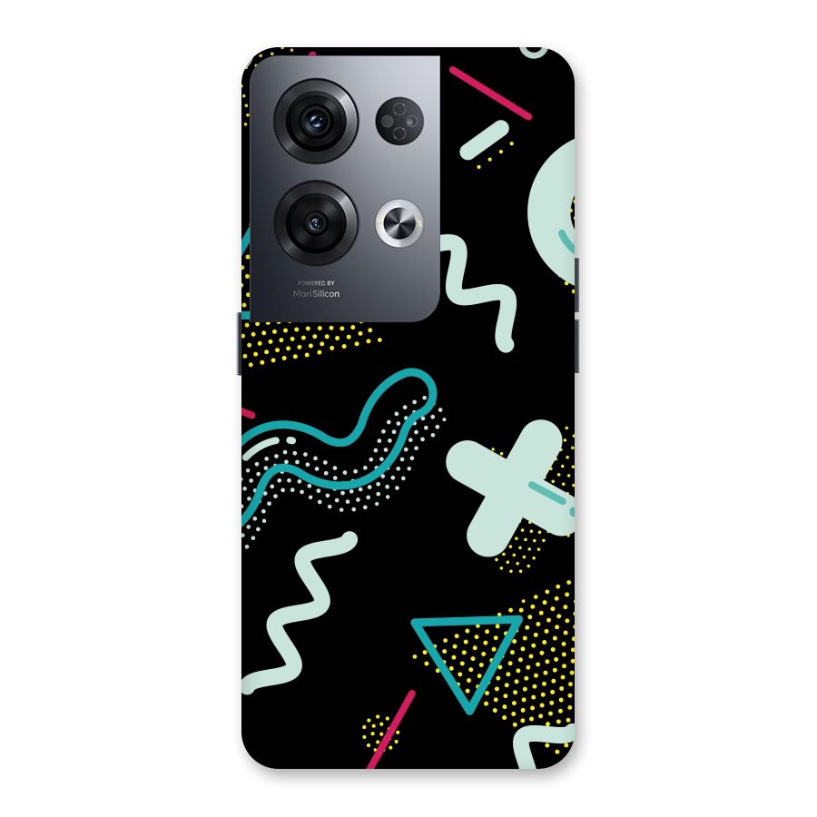 Shapes Pattern Back Case for Oppo Reno8 Pro 5G