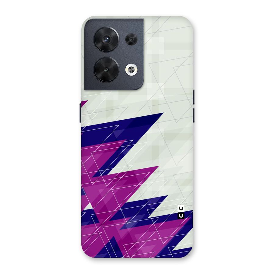 Sharp Abstract Design Back Case for Oppo Reno8 5G