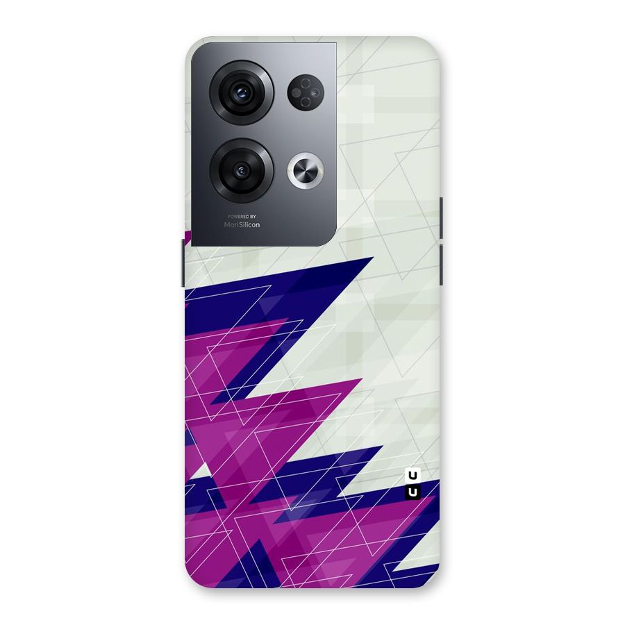 Sharp Abstract Design Back Case for Oppo Reno8 Pro 5G