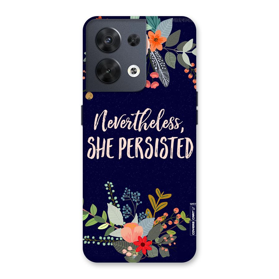 She Persisted Back Case for Oppo Reno8 5G