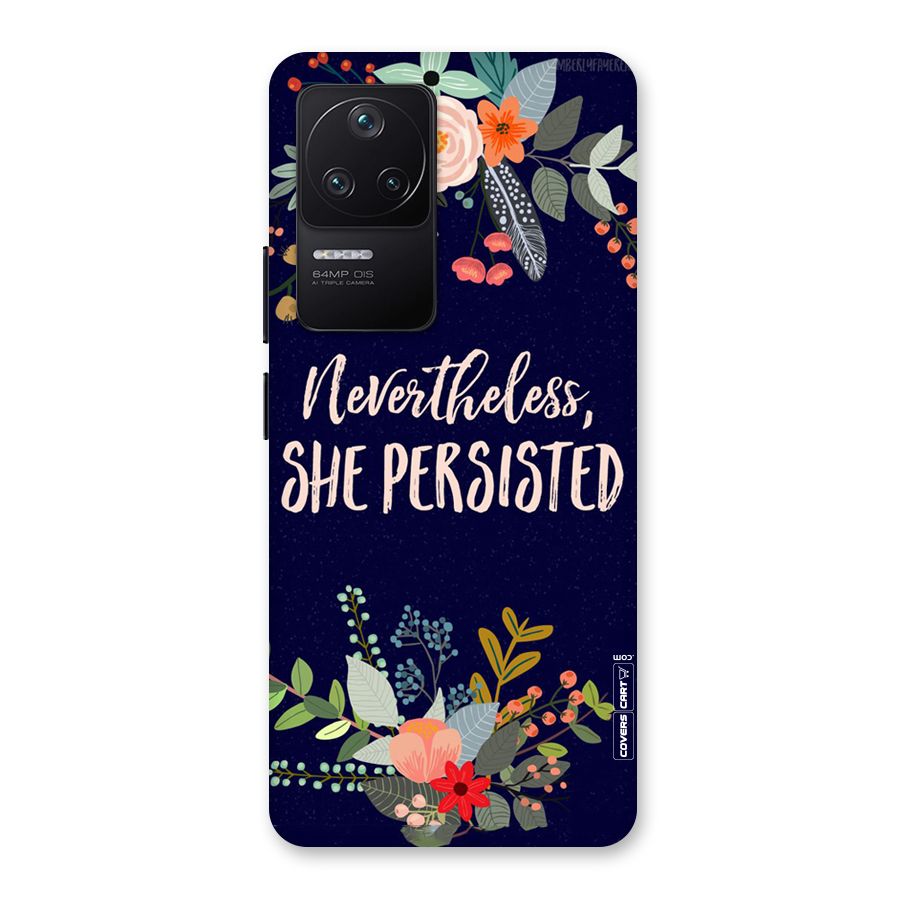 She Persisted Back Case for Poco F4 5G