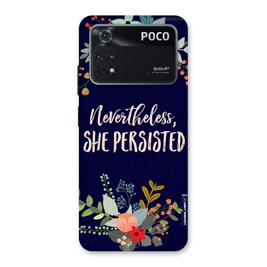 She Persisted Back Case for Poco M4 Pro 4G