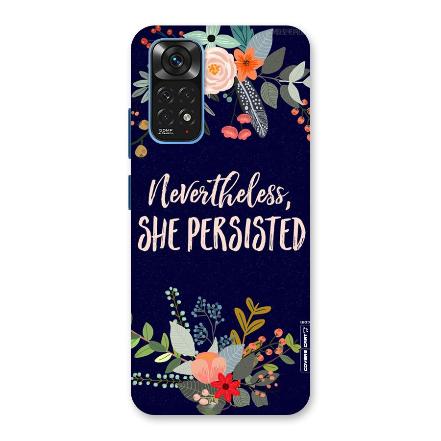 She Persisted Back Case for Redmi Note 11S