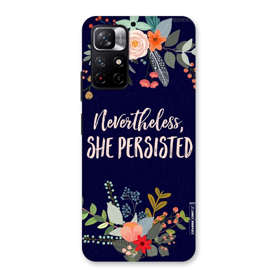 She Persisted Back Case for Redmi Note 11T 5G