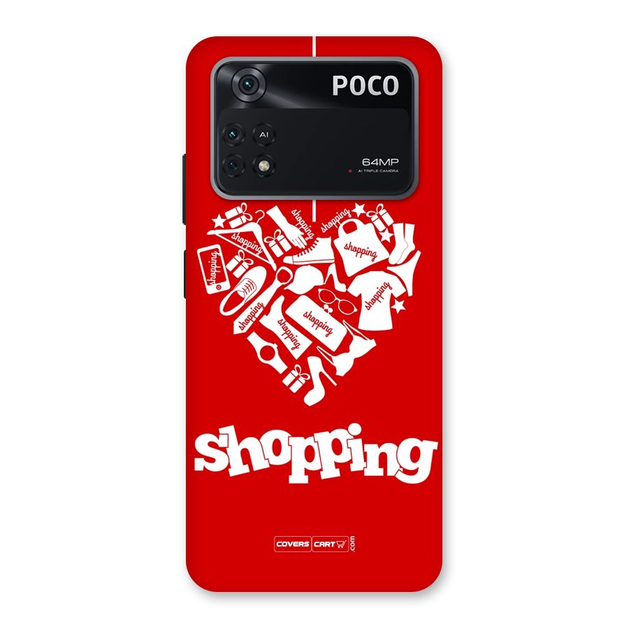 Shopaholic Shopping Love Back Case for Poco M4 Pro 4G