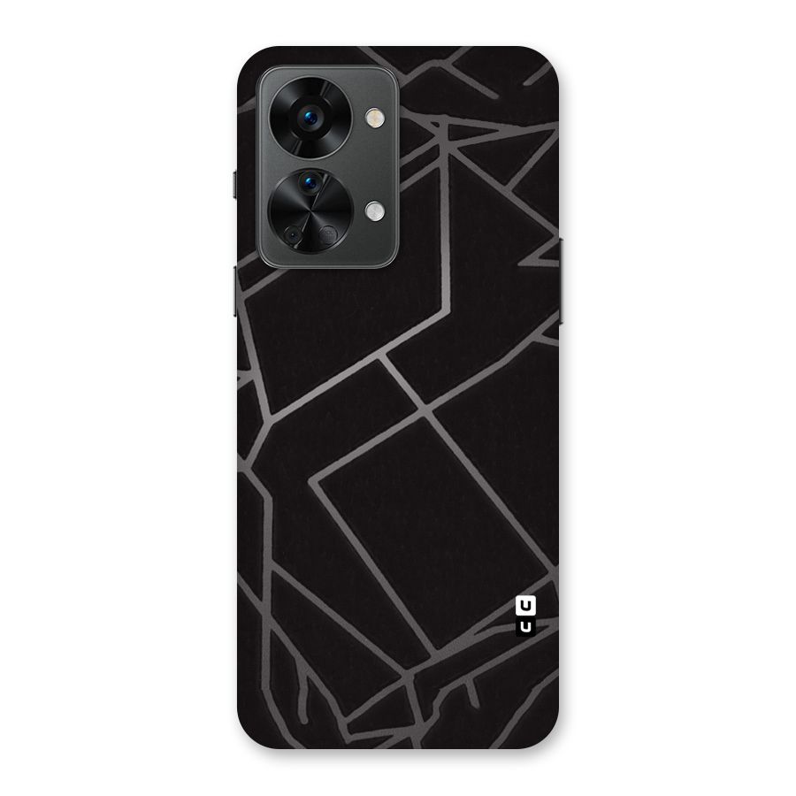 Silver Angle Design Back Case for OnePlus Nord 2T