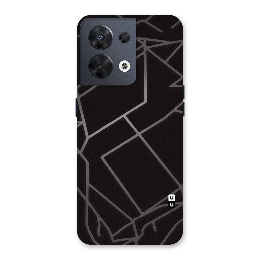 Silver Angle Design Back Case for Oppo Reno8 5G