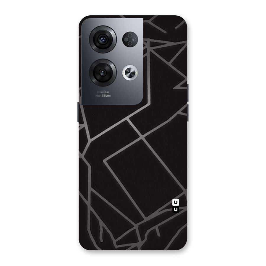 Silver Angle Design Back Case for Oppo Reno8 Pro 5G