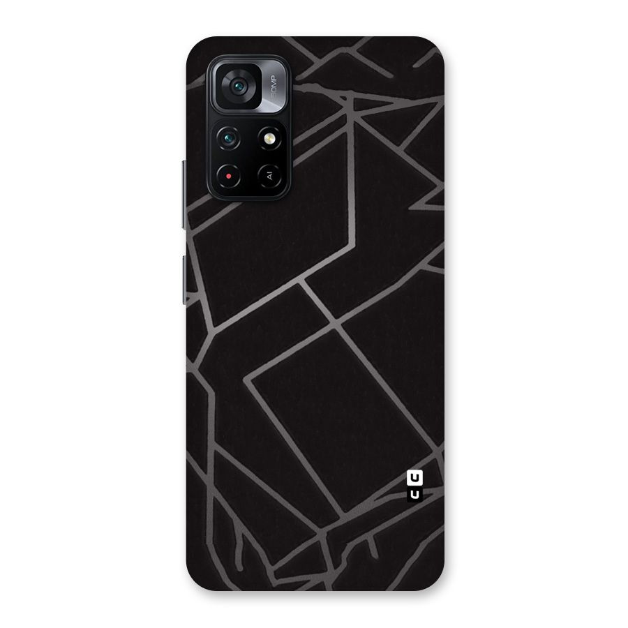 Silver Angle Design Back Case for Poco M4 Pro 5G