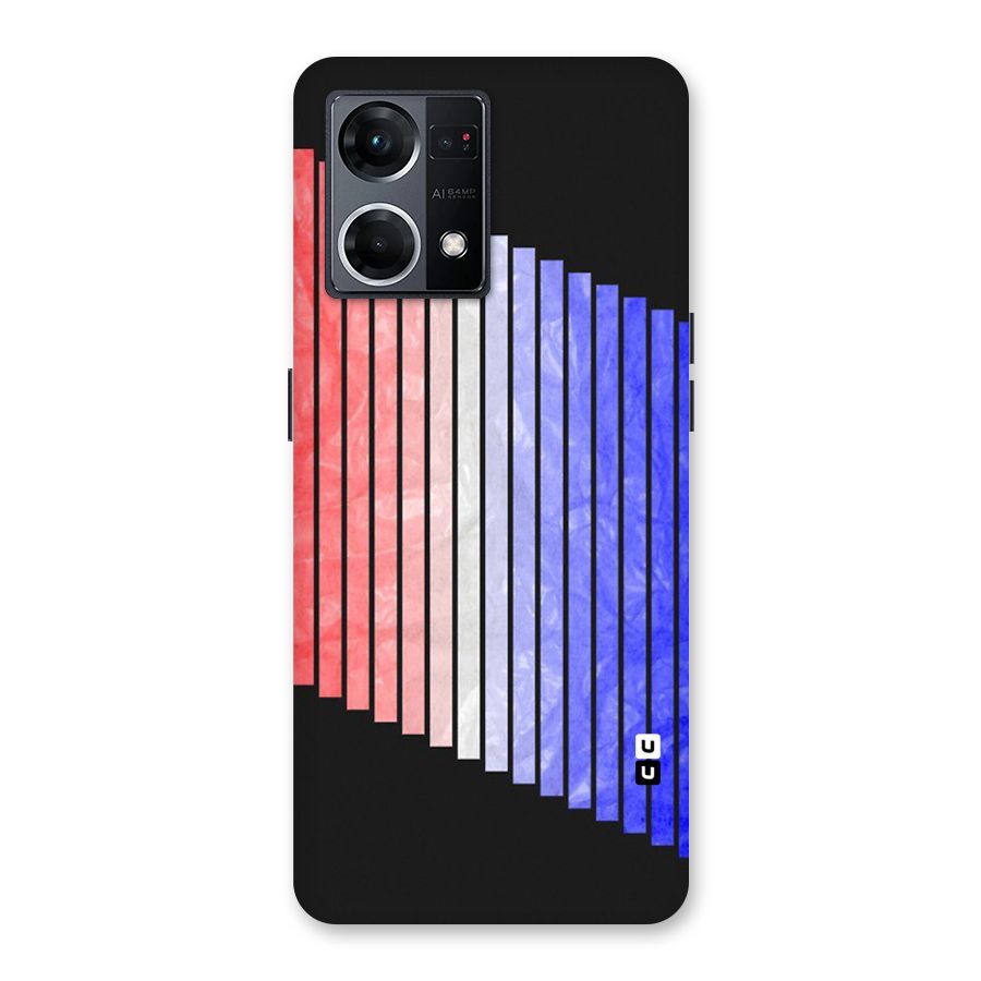 Simple Bars Glass Back Case for Oppo F21 Pro 5G