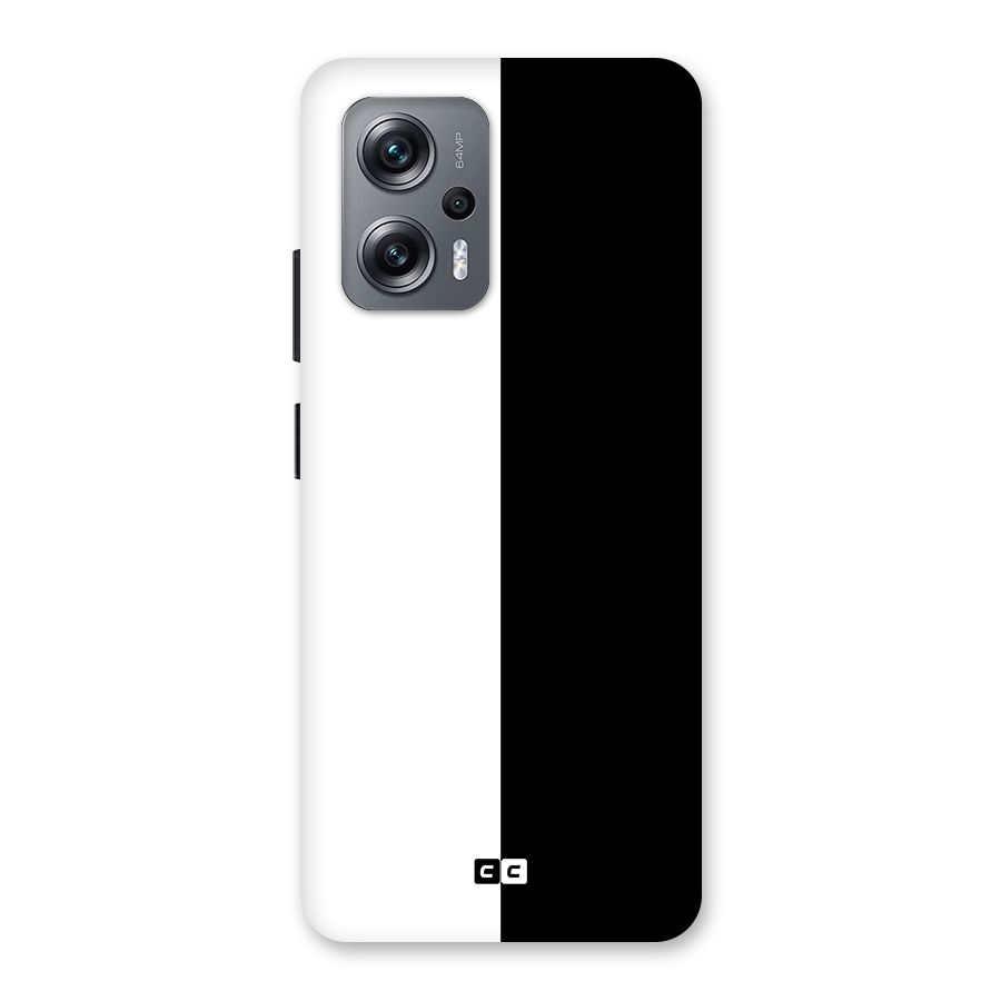 Simple Black White Back Case for Redmi K50i