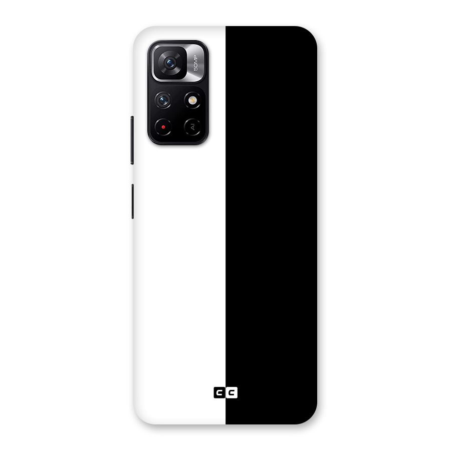 Simple Black White Back Case for Redmi Note 11T 5G