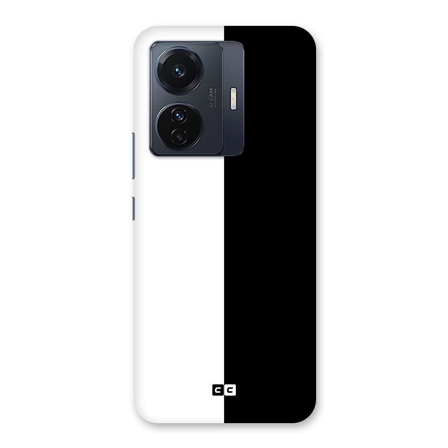 Simple Black White Back Case for Vivo T1 Pro