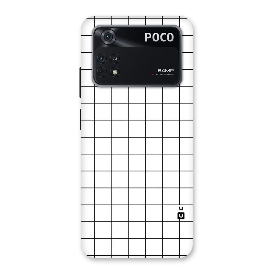 Simple Checks Back Case for Poco M4 Pro 4G
