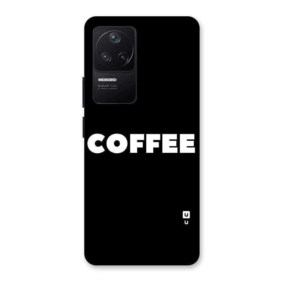 Simple Coffee Back Case for Poco F4 5G