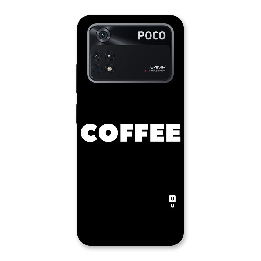 Simple Coffee Back Case for Poco M4 Pro 4G