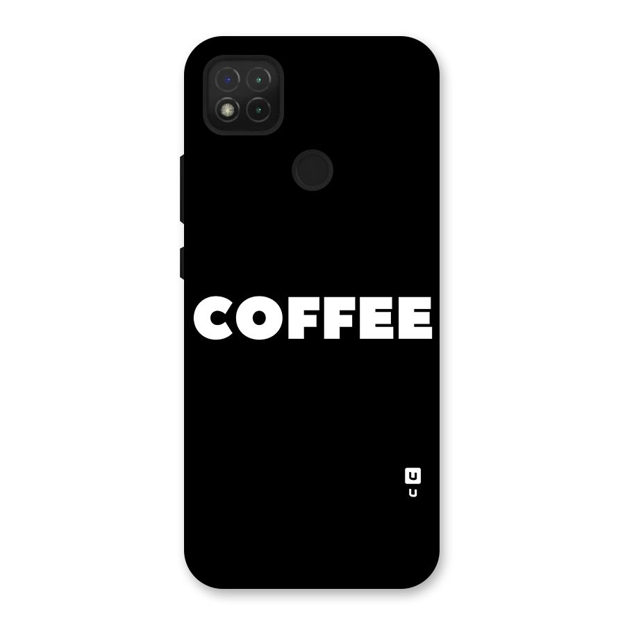 Simple Coffee Back Case for Redmi 9 Activ