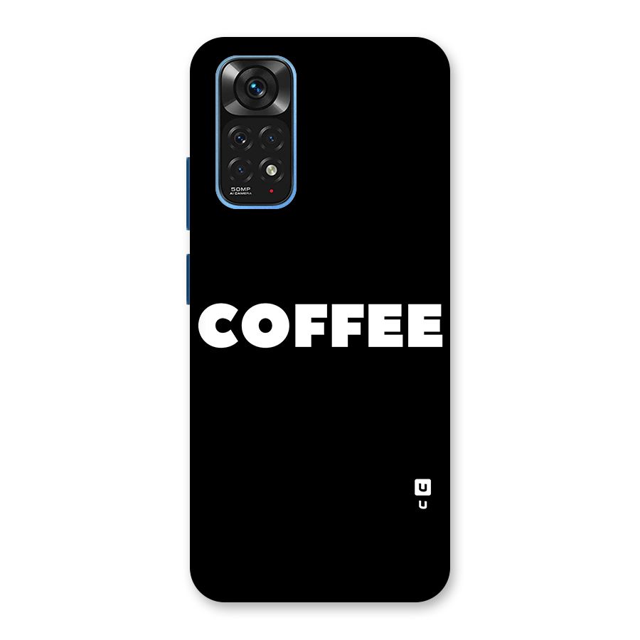 Simple Coffee Back Case for Redmi Note 11S