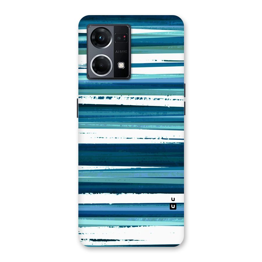 Simple Soothing Lines Glass Back Case for Oppo F21 Pro 5G