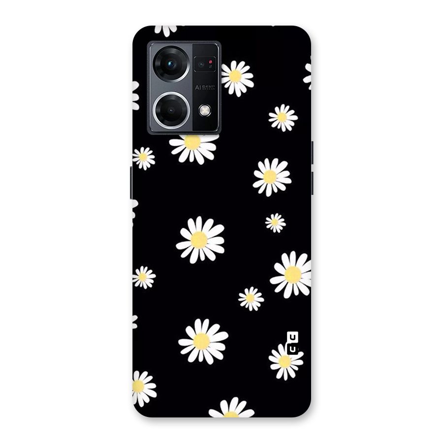 Simple Sunflowers Pattern Glass Back Case for Oppo F21 Pro 5G