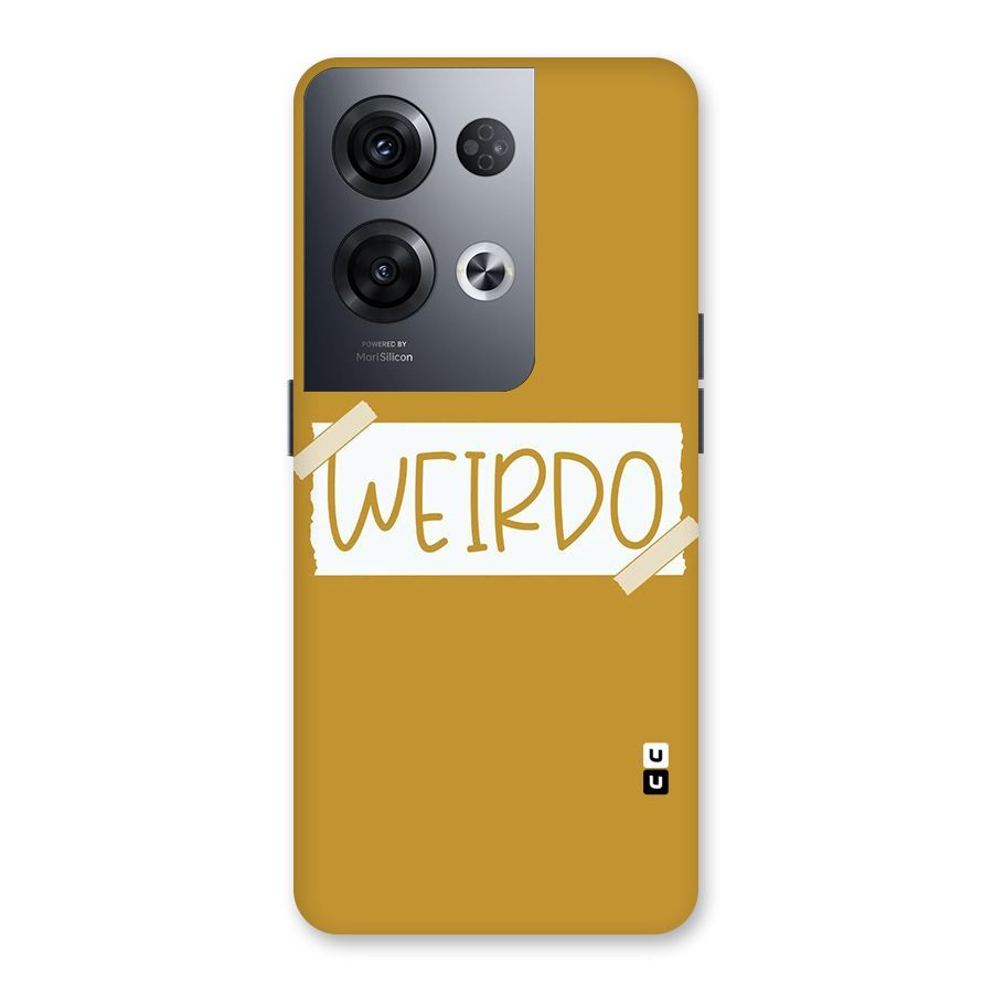 Simple Weirdo Back Case for Oppo Reno8 Pro 5G