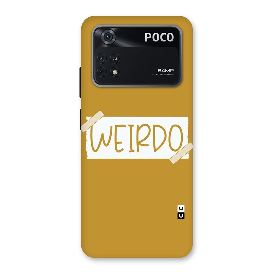 Simple Weirdo Back Case for Poco M4 Pro 4G