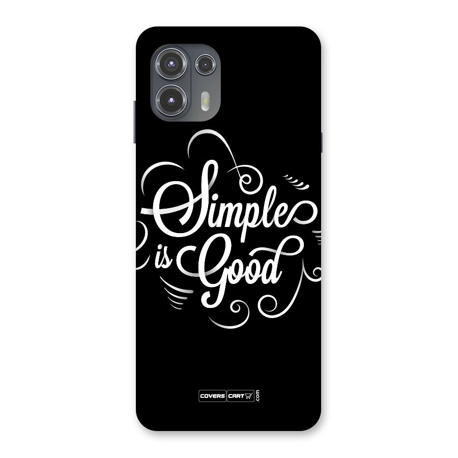 Simple is Good Back Case for Motorola Edge 20 Fusion