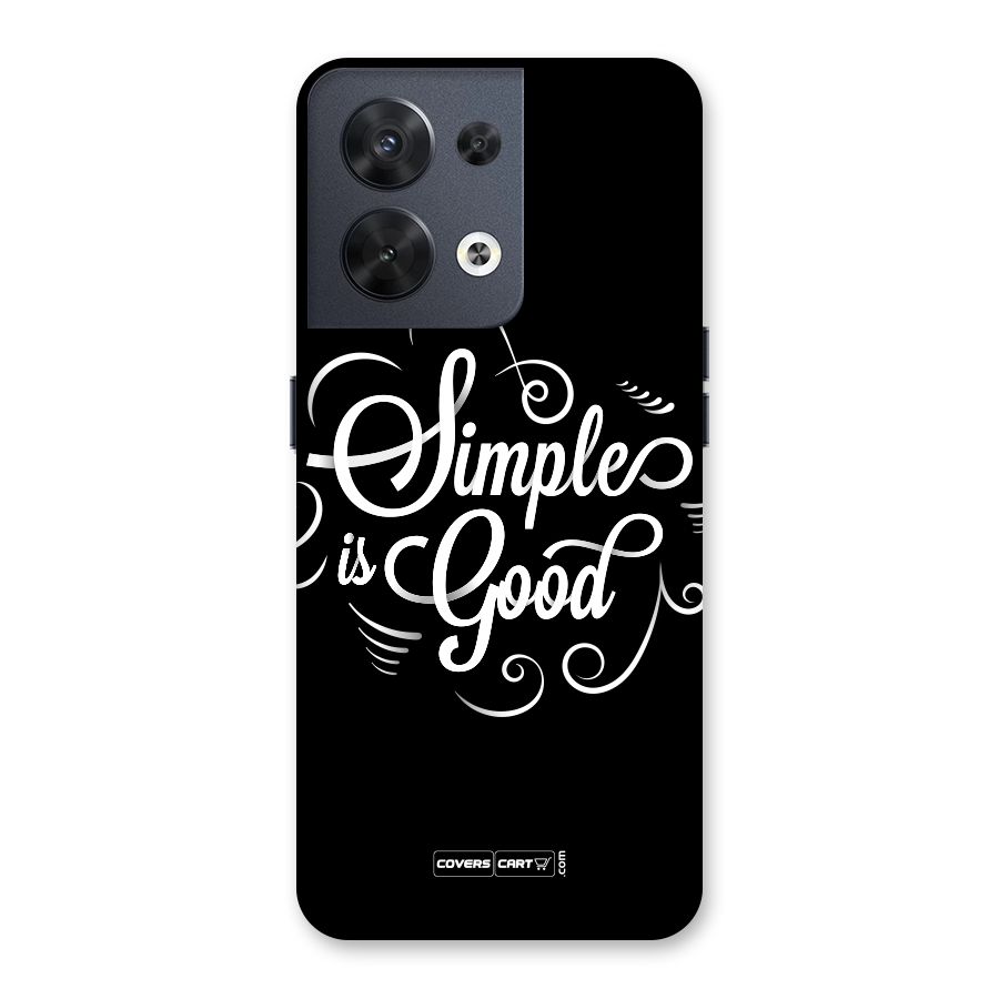 Simple is Good Back Case for Oppo Reno8 5G