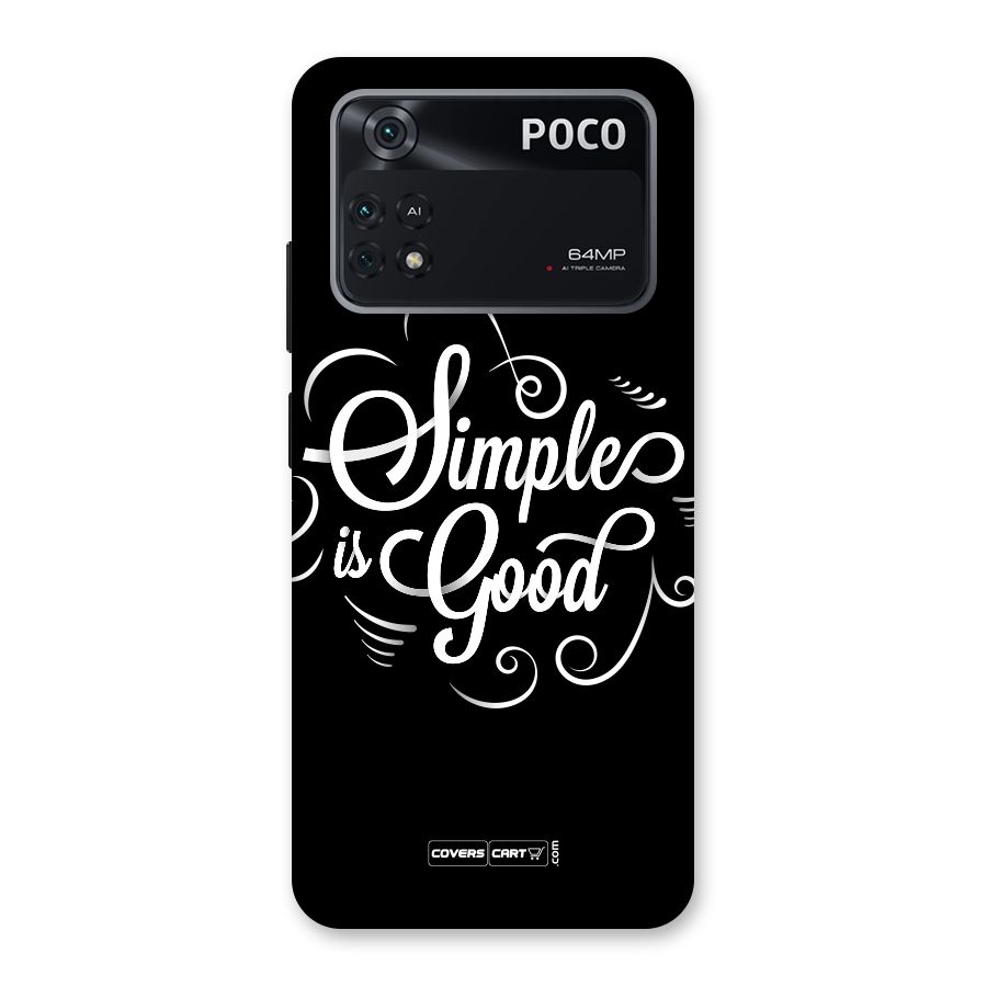 Simple is Good Back Case for Poco M4 Pro 4G