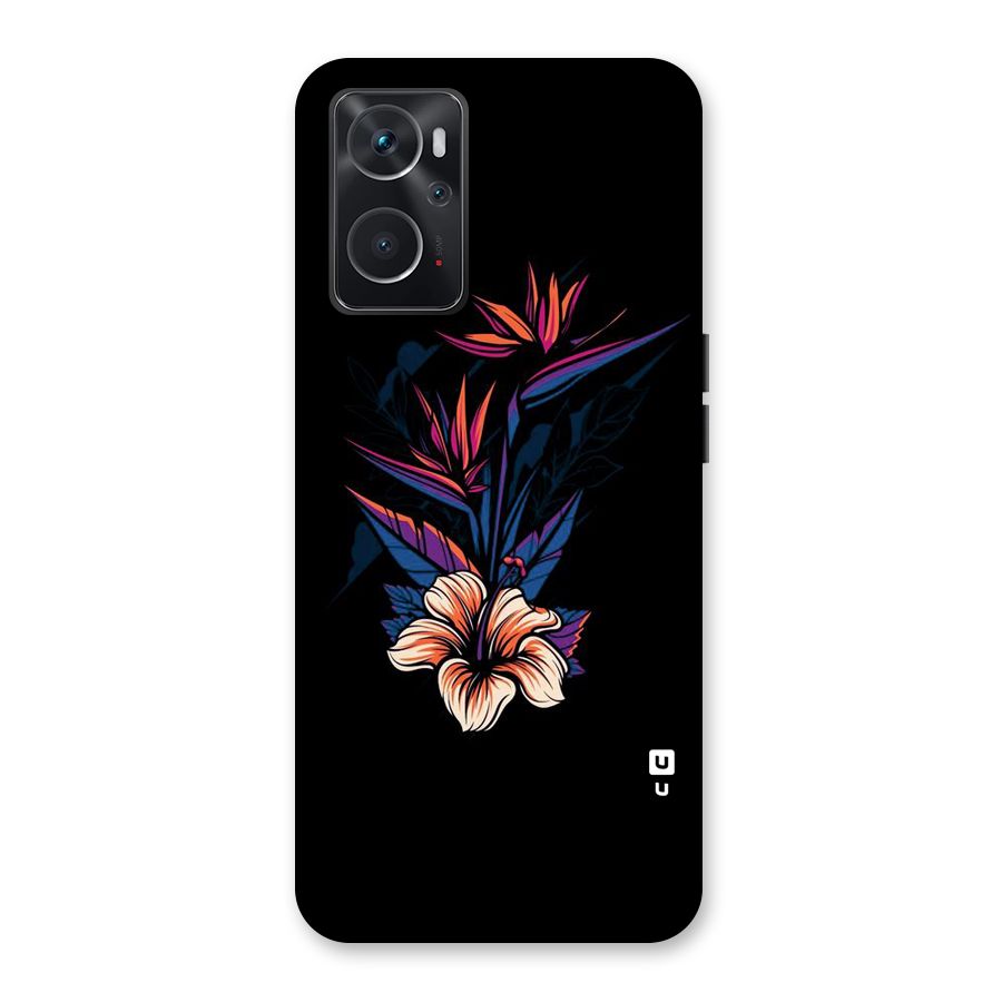 Single Painted Flower Back Case for Oppo K10 4G