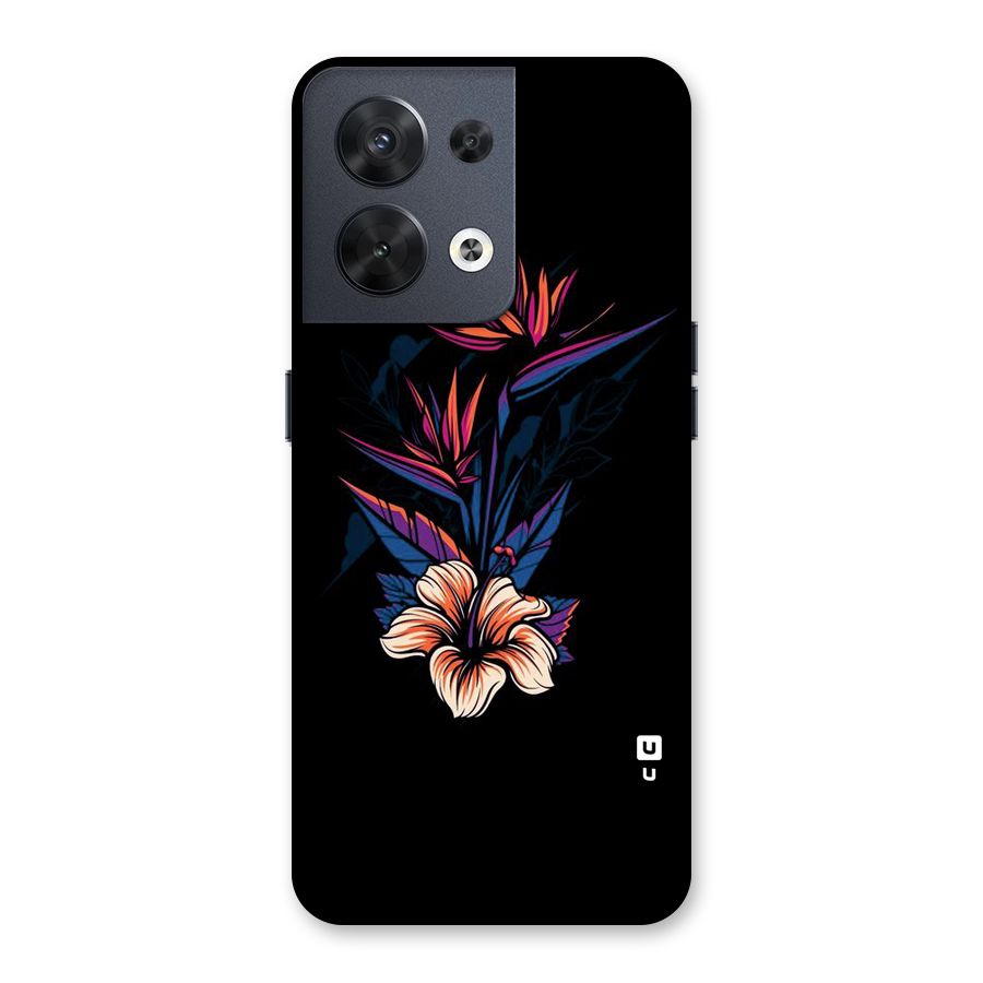Single Painted Flower Back Case for Oppo Reno8 5G