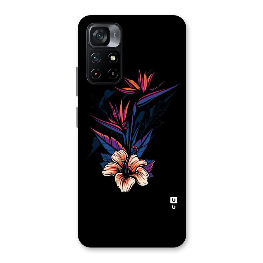 Single Painted Flower Back Case for Poco M4 Pro 5G