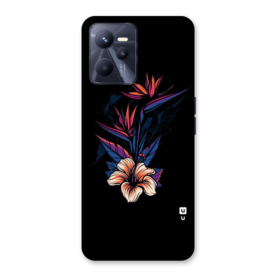 Single Painted Flower Back Case for Realme C35