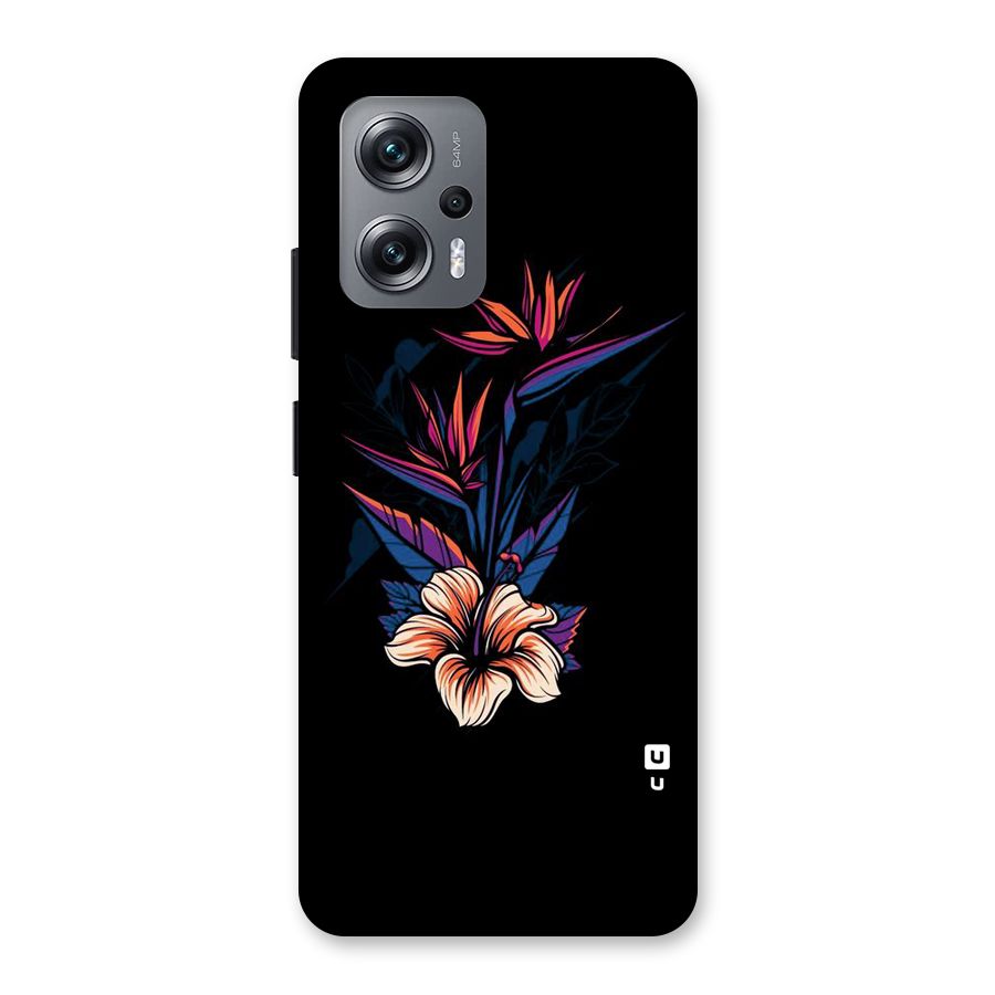 Single Painted Flower Back Case for Redmi K50i