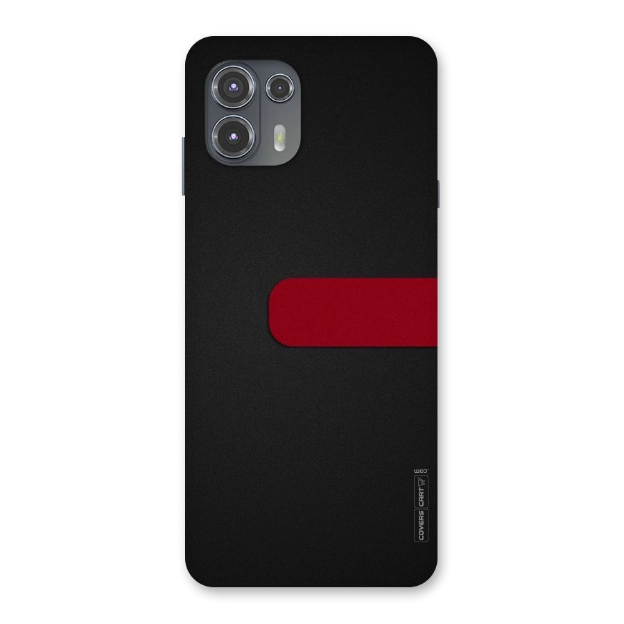 Single Red Stripe Back Case for Motorola Edge 20 Fusion