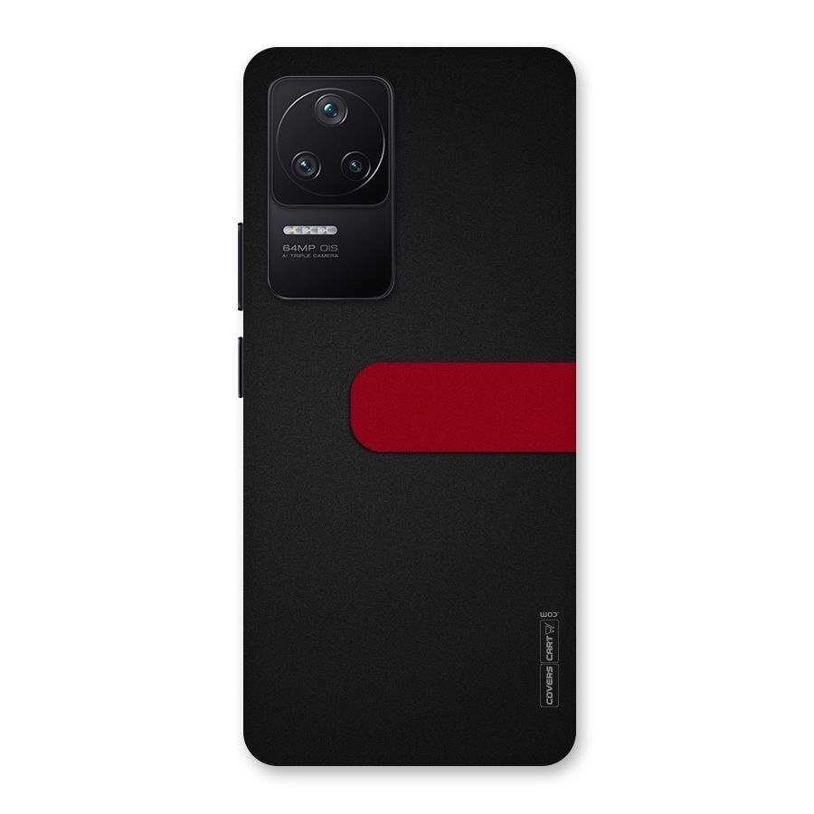 Single Red Stripe Back Case for Poco F4 5G