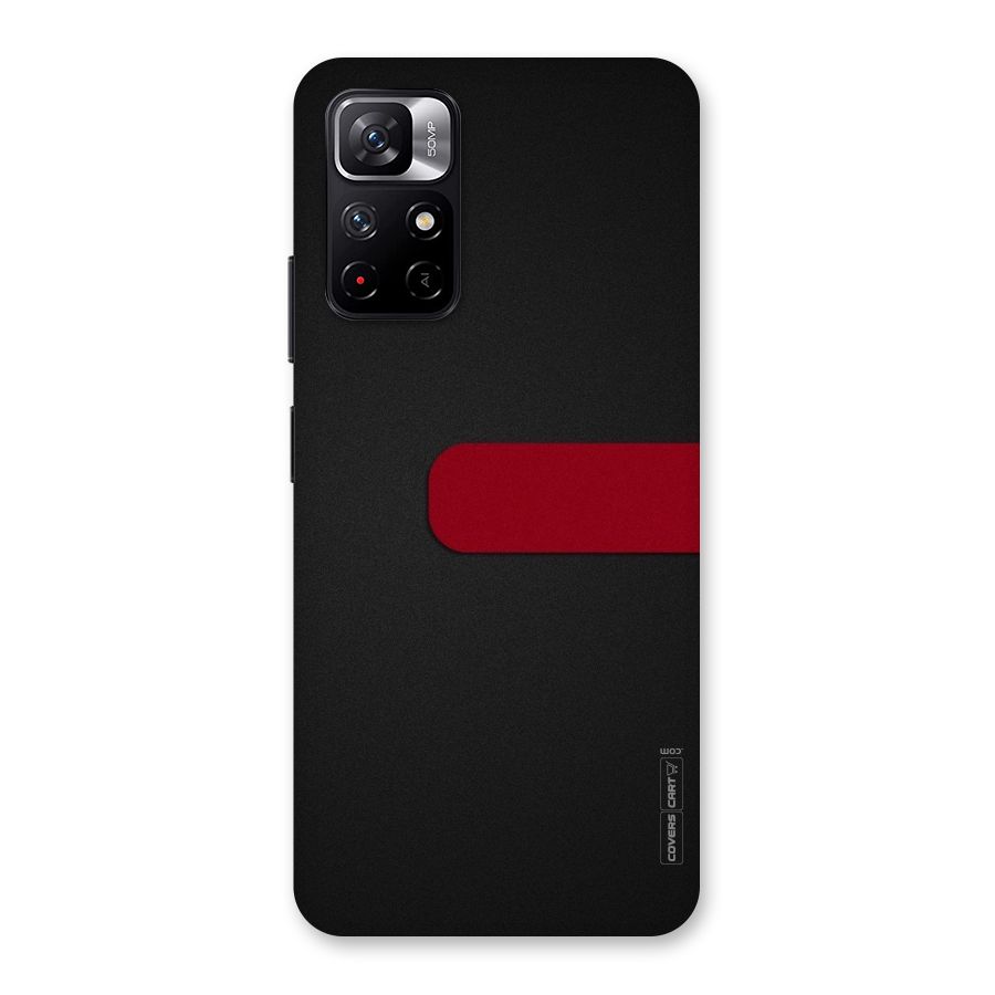 Single Red Stripe Back Case for Redmi Note 11T 5G