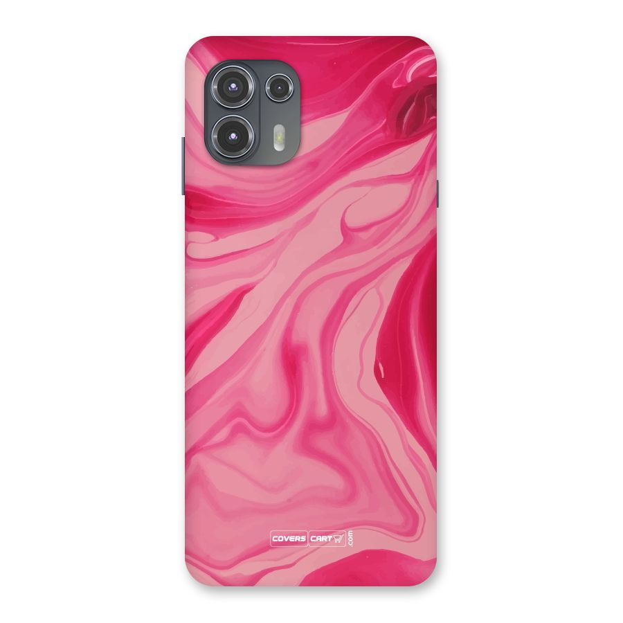 Sizzling Pink Marble Texture Back Case for Motorola Edge 20 Fusion