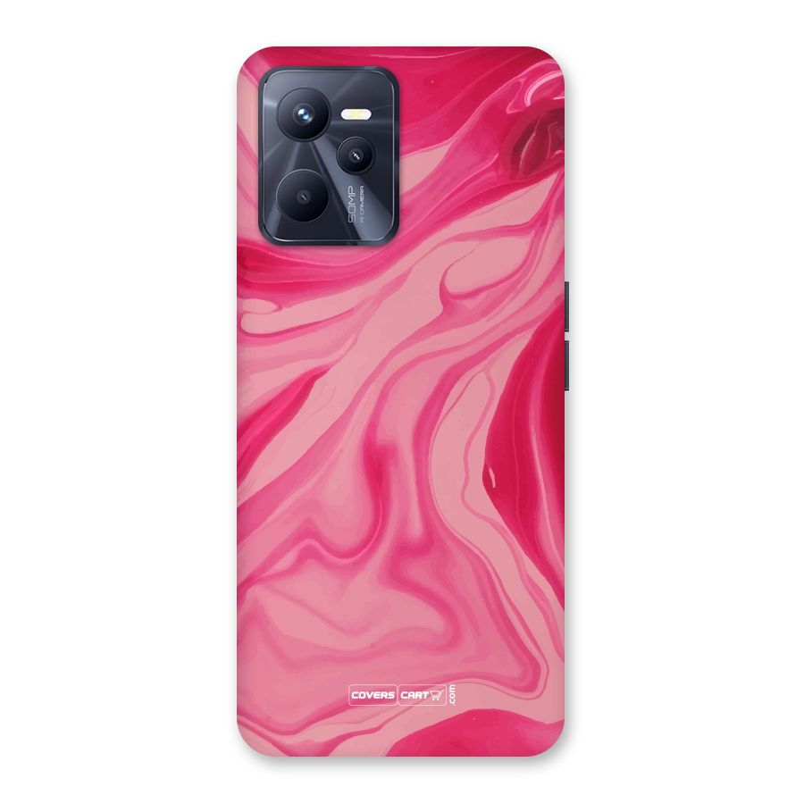 Sizzling Pink Marble Texture Back Case for Realme C35