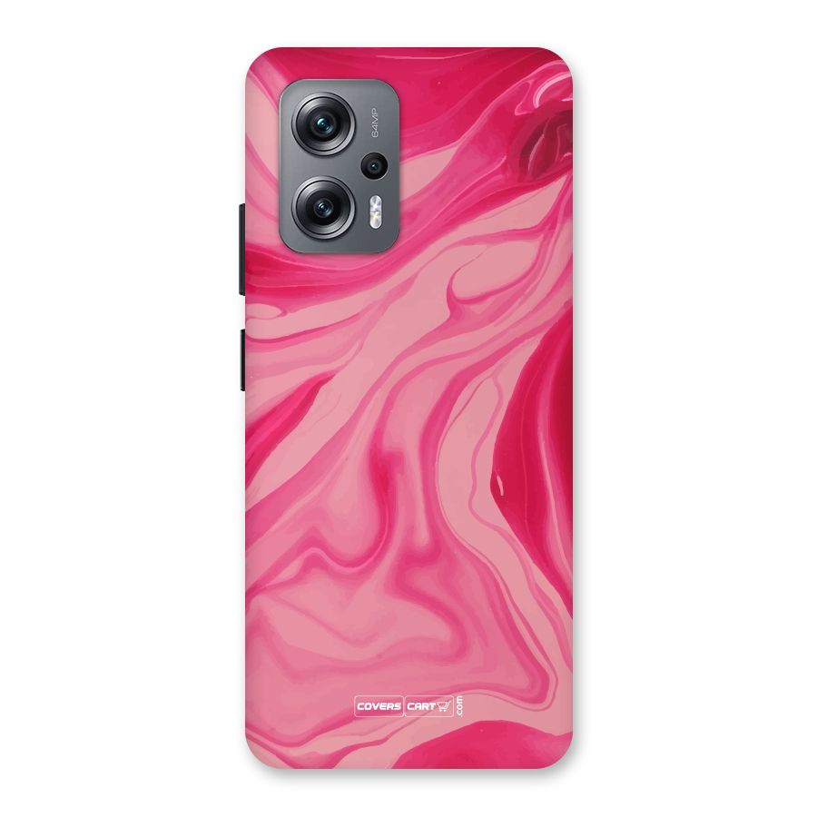 Sizzling Pink Marble Texture Back Case for Redmi K50i