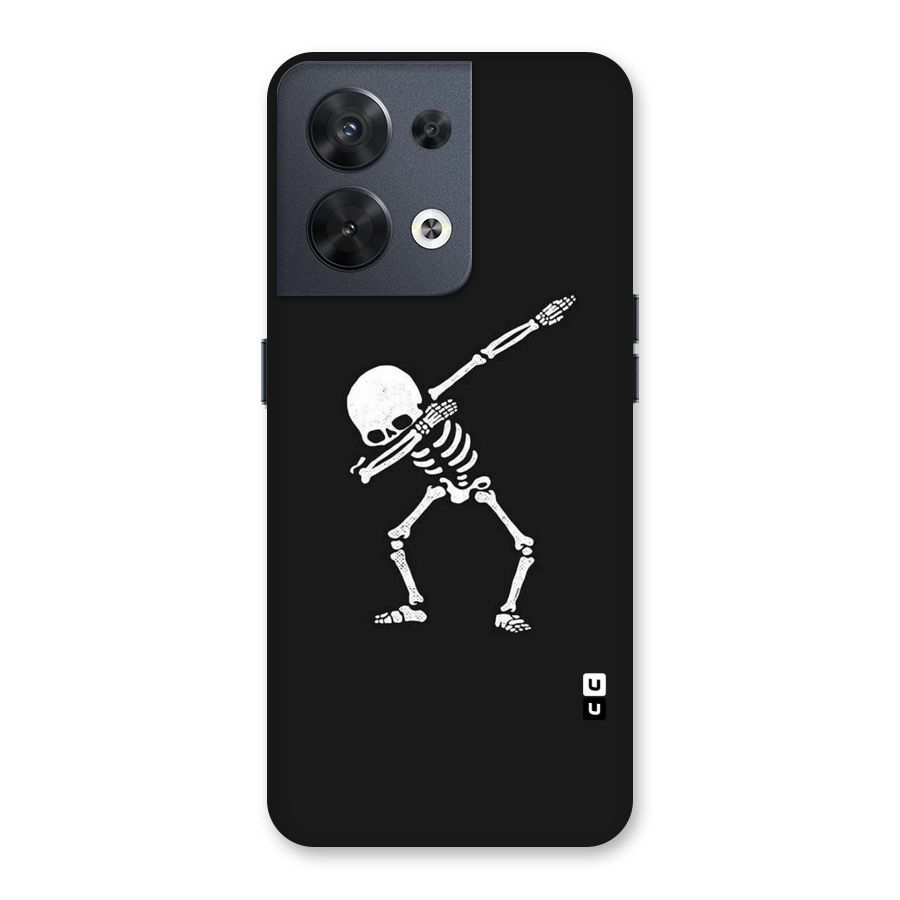 Skeleton Dab White Back Case for Oppo Reno8 5G