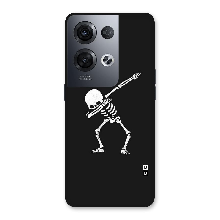 Skeleton Dab White Back Case for Oppo Reno8 Pro 5G